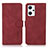 Coque Portefeuille Livre Cuir Etui Clapet D08Y pour Oppo Reno7 A Rouge