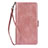 Coque Portefeuille Livre Cuir Etui Clapet D09T pour Samsung Galaxy S21 Plus 5G Or Rose