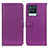 Coque Portefeuille Livre Cuir Etui Clapet D09Y pour Realme 8 4G Violet