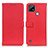 Coque Portefeuille Livre Cuir Etui Clapet D09Y pour Realme C21 Rouge