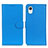 Coque Portefeuille Livre Cuir Etui Clapet D09Y pour Samsung Galaxy A23 5G SC-56C Bleu Ciel