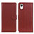 Coque Portefeuille Livre Cuir Etui Clapet D09Y pour Samsung Galaxy A23 5G SC-56C Marron