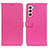 Coque Portefeuille Livre Cuir Etui Clapet D09Y pour Samsung Galaxy S21 5G Rose Rouge