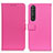 Coque Portefeuille Livre Cuir Etui Clapet D09Y pour Sony Xperia 1 III Rose Rouge