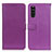 Coque Portefeuille Livre Cuir Etui Clapet D09Y pour Sony Xperia 10 III SO-52B Violet