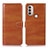 Coque Portefeuille Livre Cuir Etui Clapet D10Y pour Motorola Moto E20 Marron