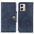 Coque Portefeuille Livre Cuir Etui Clapet D10Y pour Motorola Moto G53j 5G Bleu