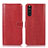 Coque Portefeuille Livre Cuir Etui Clapet D10Y pour Sony Xperia 10 III Lite Rouge