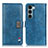 Coque Portefeuille Livre Cuir Etui Clapet D11Y pour Motorola Moto Edge S30 5G Bleu