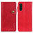 Coque Portefeuille Livre Cuir Etui Clapet D11Y pour Sony Xperia 10 III SOG04 Rouge