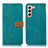 Coque Portefeuille Livre Cuir Etui Clapet D14T pour Samsung Galaxy S24 Plus 5G Vert