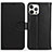 Coque Portefeuille Livre Cuir Etui Clapet DL1 pour Apple iPhone 13 Pro Max Noir