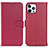 Coque Portefeuille Livre Cuir Etui Clapet DL1 pour Apple iPhone 13 Pro Rose Rouge