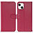 Coque Portefeuille Livre Cuir Etui Clapet DL1 pour Apple iPhone 14 Plus Rose Rouge