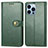 Coque Portefeuille Livre Cuir Etui Clapet F01 pour Apple iPhone 14 Pro Max Vert