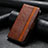 Coque Portefeuille Livre Cuir Etui Clapet F04 pour Apple iPhone 13 Marron