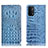 Coque Portefeuille Livre Cuir Etui Clapet H01P pour Oppo A93 5G Bleu Ciel