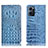 Coque Portefeuille Livre Cuir Etui Clapet H01P pour Oppo Reno7 5G Bleu Ciel