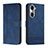 Coque Portefeuille Livre Cuir Etui Clapet H01X pour Huawei Honor 60 5G Bleu