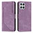 Coque Portefeuille Livre Cuir Etui Clapet H01X pour Huawei Honor X8 4G Violet