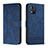 Coque Portefeuille Livre Cuir Etui Clapet H01X pour Motorola Moto E13 Bleu