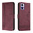 Coque Portefeuille Livre Cuir Etui Clapet H01X pour Motorola Moto Edge 30 Lite 5G Rouge