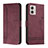 Coque Portefeuille Livre Cuir Etui Clapet H01X pour Motorola Moto G53 5G Rouge