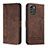 Coque Portefeuille Livre Cuir Etui Clapet H01X pour Nokia G60 5G Marron