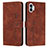 Coque Portefeuille Livre Cuir Etui Clapet H01X pour Nothing Phone 1 Marron