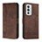 Coque Portefeuille Livre Cuir Etui Clapet H01X pour OnePlus 9RT 5G Marron