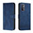 Coque Portefeuille Livre Cuir Etui Clapet H01X pour Oppo A74 4G Bleu