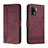 Coque Portefeuille Livre Cuir Etui Clapet H01X pour Oppo A94 4G Rouge