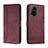 Coque Portefeuille Livre Cuir Etui Clapet H01X pour Oppo A94 5G Rouge