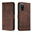 Coque Portefeuille Livre Cuir Etui Clapet H01X pour Oppo Find X5 Pro 5G Marron