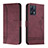 Coque Portefeuille Livre Cuir Etui Clapet H01X pour Realme 9 Pro+ Plus 5G Rouge