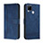 Coque Portefeuille Livre Cuir Etui Clapet H01X pour Realme C25 Bleu