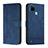 Coque Portefeuille Livre Cuir Etui Clapet H01X pour Realme C25Y Bleu