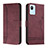 Coque Portefeuille Livre Cuir Etui Clapet H01X pour Realme C30s Rouge