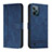 Coque Portefeuille Livre Cuir Etui Clapet H01X pour Realme C31 Bleu