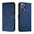 Coque Portefeuille Livre Cuir Etui Clapet H01X pour Realme C35 Bleu