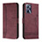 Coque Portefeuille Livre Cuir Etui Clapet H01X pour Realme C35 Rouge