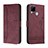 Coque Portefeuille Livre Cuir Etui Clapet H01X pour Realme Narzo 30A Rouge