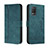 Coque Portefeuille Livre Cuir Etui Clapet H01X pour Realme Q3 5G Vert