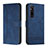 Coque Portefeuille Livre Cuir Etui Clapet H01X pour Sony Xperia 1 V Bleu