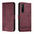 Coque Portefeuille Livre Cuir Etui Clapet H01X pour Sony Xperia 1 V Rouge