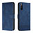 Coque Portefeuille Livre Cuir Etui Clapet H01X pour Sony Xperia 10 IV SO-52C Bleu