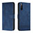 Coque Portefeuille Livre Cuir Etui Clapet H01X pour Sony Xperia 10 IV SOG07 Bleu