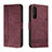 Coque Portefeuille Livre Cuir Etui Clapet H01X pour Sony Xperia 5 II Rouge