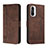 Coque Portefeuille Livre Cuir Etui Clapet H01X pour Xiaomi Mi 11X Pro 5G Marron