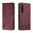 Coque Portefeuille Livre Cuir Etui Clapet H01X pour Xiaomi Mi Note 10 Lite Rouge